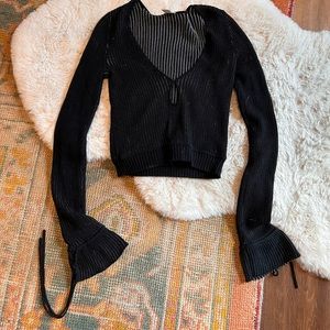 Ale by Alessandra / Size S / Knit Longsleeve Top